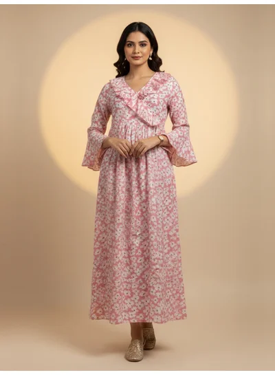 Alaya Women Printed  Cotton Jalabiya-AL4008